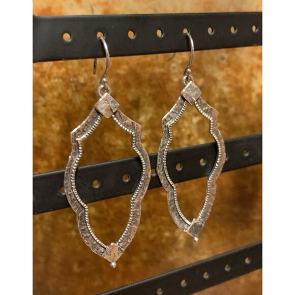 Silpada Earrings Sterling Silver Frame Dangle Vintage - Picture 4 of 6